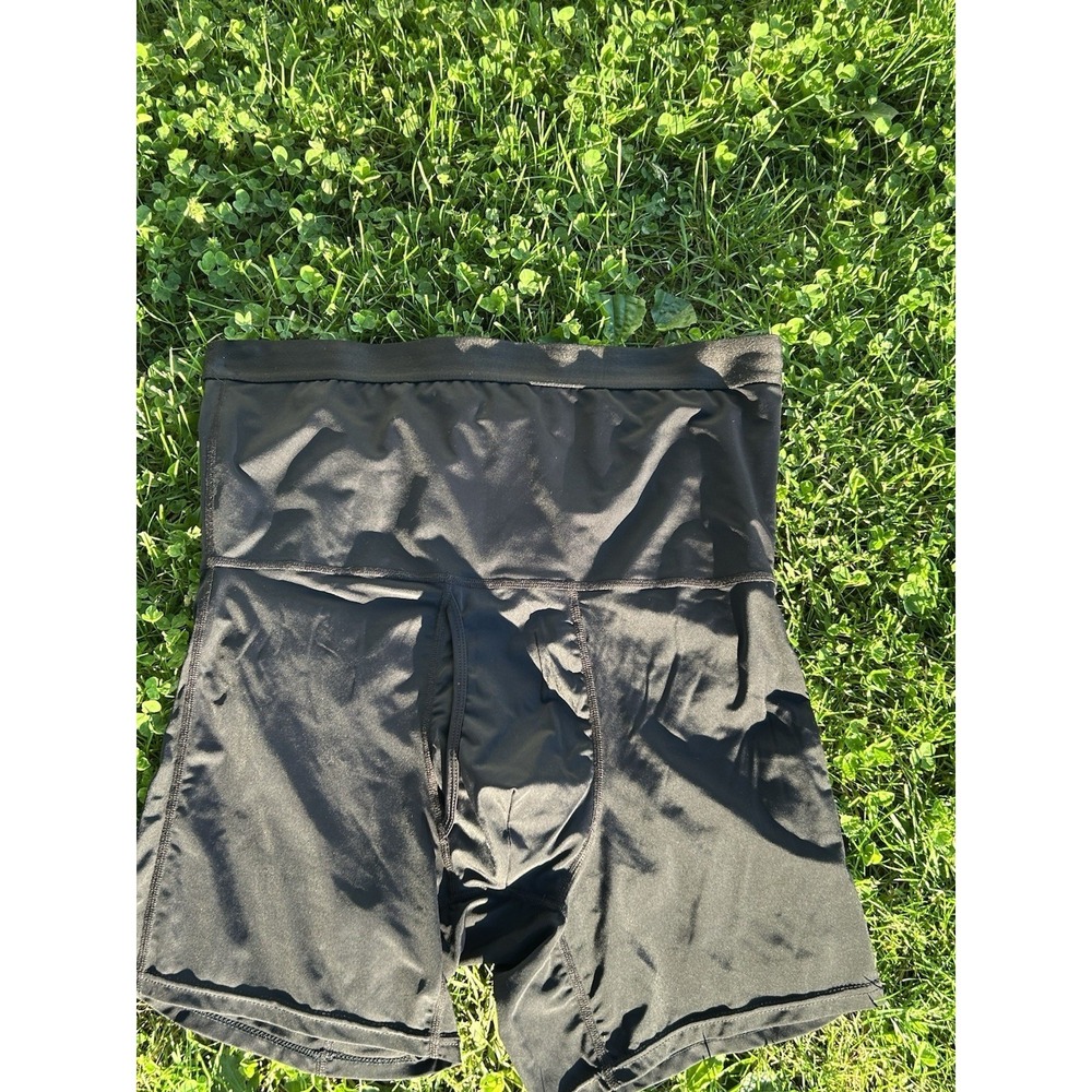 Compression Boxer Briefs Mens XL Black High Waist Shapewear Worn Once